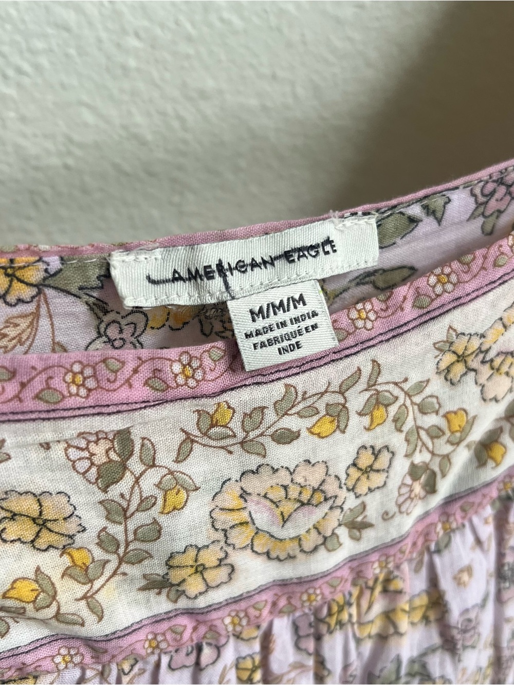 American Eagle Outfitters Lavender Floral Peasant Tunic - Picture 4 of 5